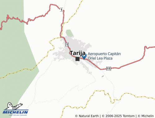 MICHELIN Tarija map - ViaMichelin