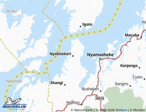 MICHELIN-Landkarte Nyabitekeri - ViaMichelin