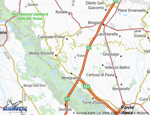 Carte MICHELIN Trovo - ViaMichelin