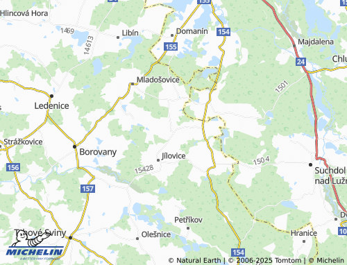 MICHELIN Kramolín map - ViaMichelin