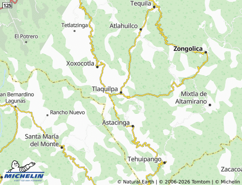 Mapa MICHELIN Tlaquilpa - ViaMichelin