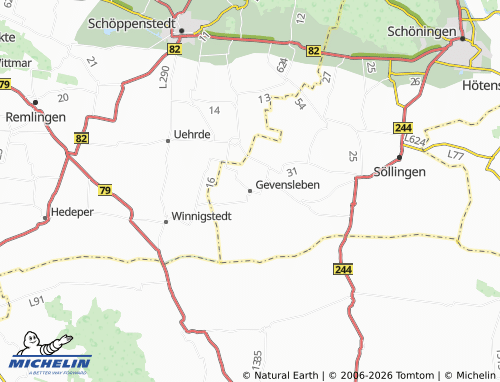 MICHELIN Gevensleben map - ViaMichelin