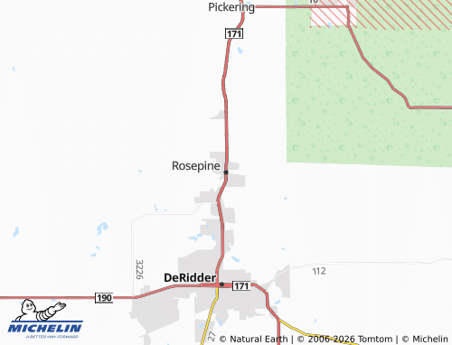 Mapa MICHELIN Rosepine - ViaMichelin