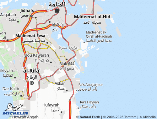 Mappa MICHELIN Um al-Bayd - ViaMichelin