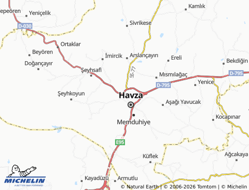 Mappa MICHELIN Çay - ViaMichelin