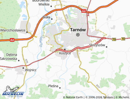 MICHELIN Koszyce map - ViaMichelin
