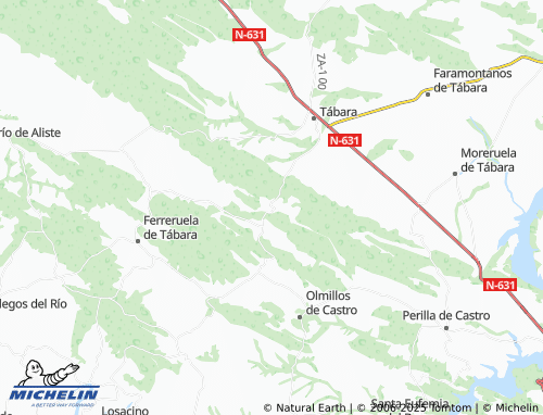 Mapa MICHELIN Escober de Tábara - ViaMichelin