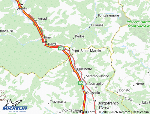 Mapa MICHELIN Carema - ViaMichelin