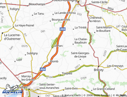 MICHELIN Braffais map - ViaMichelin
