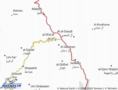 MICHELIN-Landkarte Al Dahman - ViaMichelin