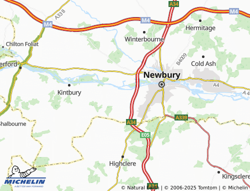 MICHELIN Enborne map - ViaMichelin