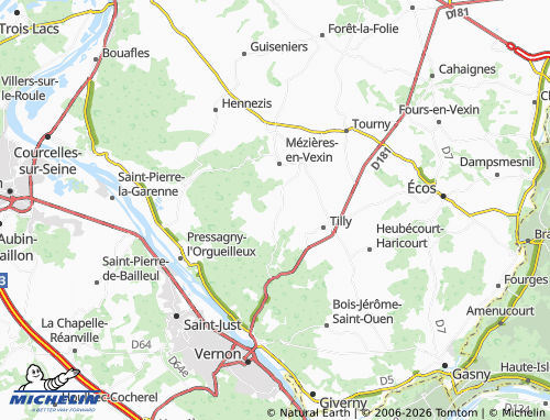 MICHELIN Panilleuse map - ViaMichelin