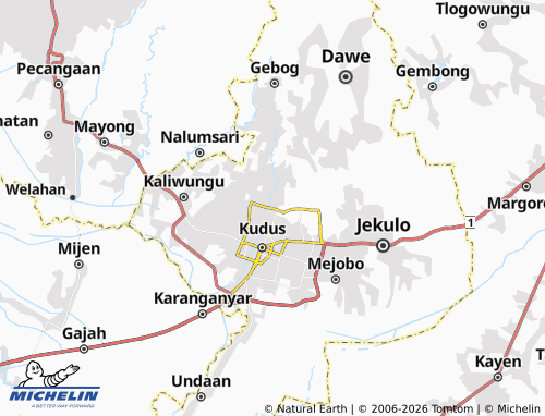 MICHELIN-Landkarte Panjang - ViaMichelin