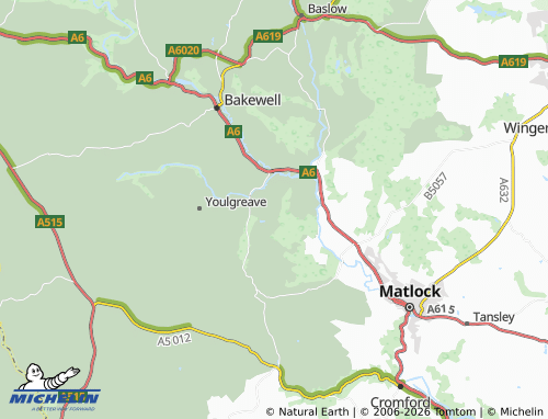 Carte MICHELIN Stanton in Peak - ViaMichelin