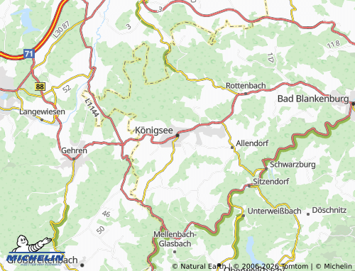 MICHELIN Königsee map - ViaMichelin