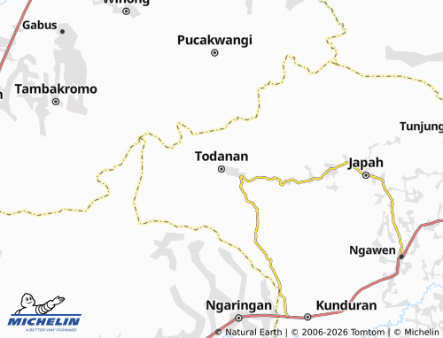 MICHELIN-Landkarte Todanan - ViaMichelin