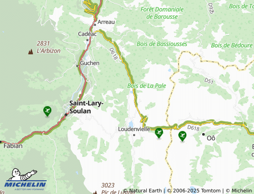MICHELIN Vielle-Louron map - ViaMichelin
