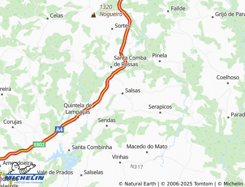 MICHELIN Salsas map - ViaMichelin