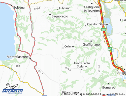 Carte MICHELIN Celleno - ViaMichelin