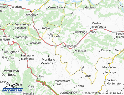 Mappa MICHELIN Murisengo - ViaMichelin