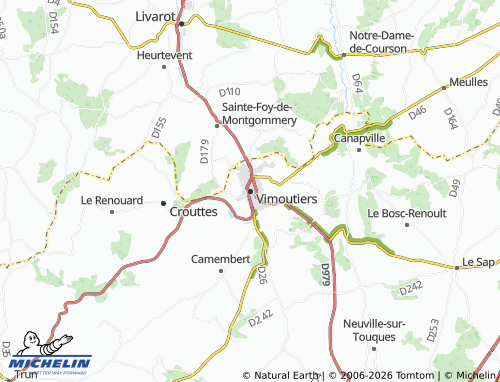 Mapa MICHELIN Vimoutiers - ViaMichelin