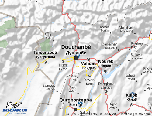 MICHELIN Districts of Republican Subordination map - ViaMichelin