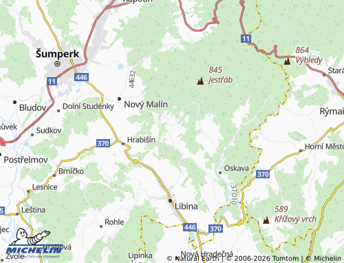 Mappa MICHELIN Mladoňov - ViaMichelin