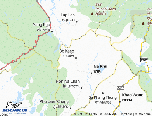 MICHELIN Bo Kaeo map - ViaMichelin