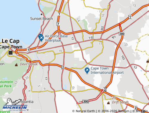 Mapa MICHELIN The Range - ViaMichelin
