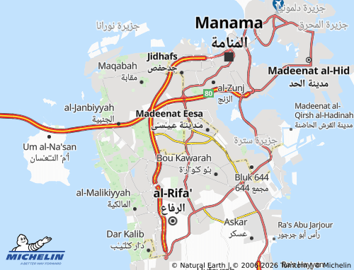 MICHELIN Hawrat Aali map - ViaMichelin
