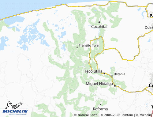 Carte MICHELIN Centro Tular Primera Sección - ViaMichelin