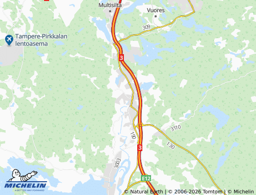 MICHELIN-Landkarte Kulju - ViaMichelin