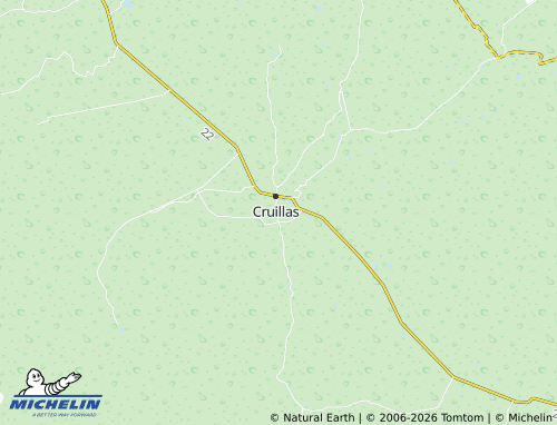 MICHELIN Guillas map - ViaMichelin