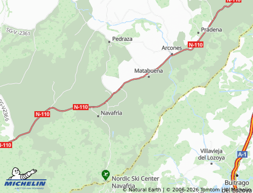MICHELIN Gallegos map - ViaMichelin