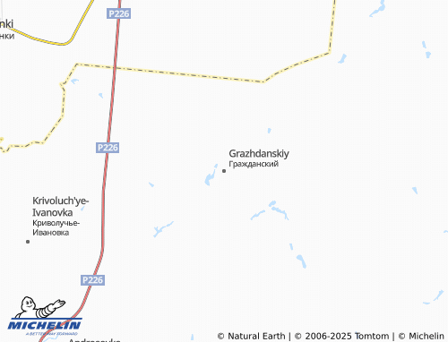 MICHELIN Grazhdanskiy map - ViaMichelin
