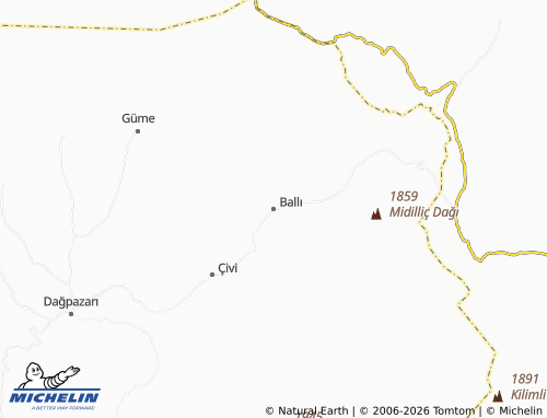 MICHELIN Ballı map - ViaMichelin