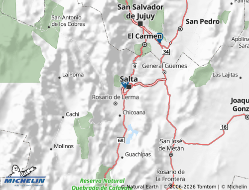 MICHELIN Cerrillos map - ViaMichelin