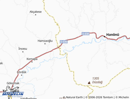 Mappa MICHELIN Akçasu - ViaMichelin