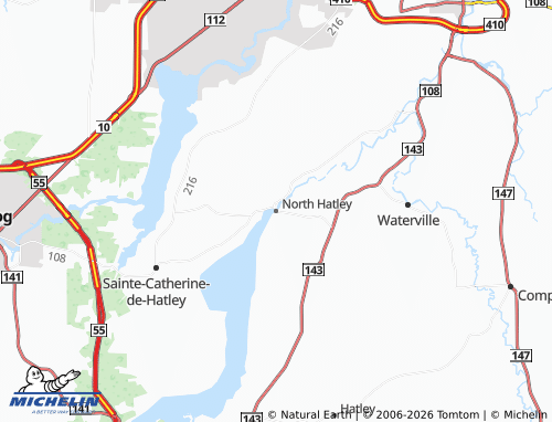 Mappa MICHELIN North Hatley - ViaMichelin
