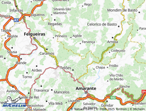 Kaart MICHELIN São Martinho - ViaMichelin