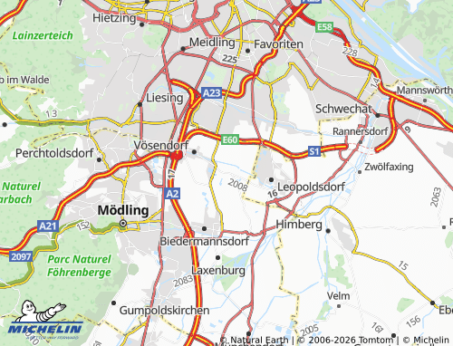 MICHELIN Hennersdorf map - ViaMichelin