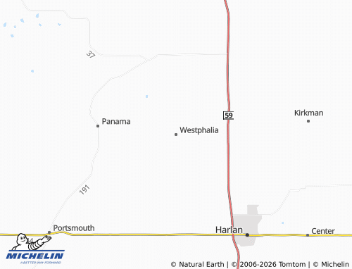 Carte MICHELIN Westphalia - ViaMichelin