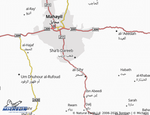 Carte MICHELIN Sha'b Dareeb - ViaMichelin