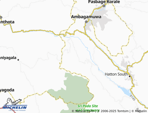 MICHELIN Hangarapitiya map - ViaMichelin