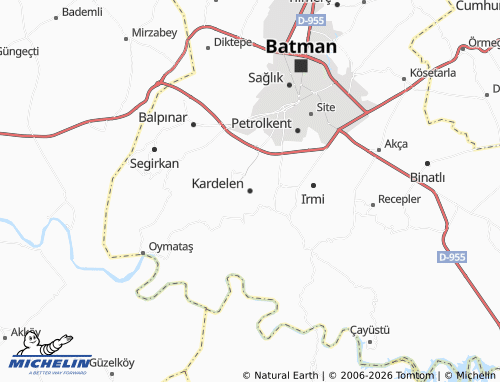 MICHELIN Kardelen map - ViaMichelin