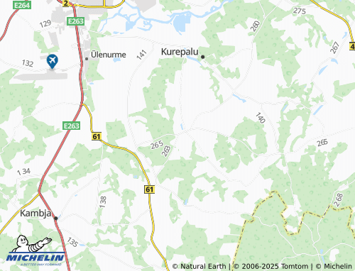 MICHELIN Igevere map - ViaMichelin