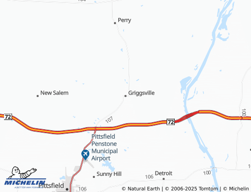 MICHELIN Griggsville map - ViaMichelin