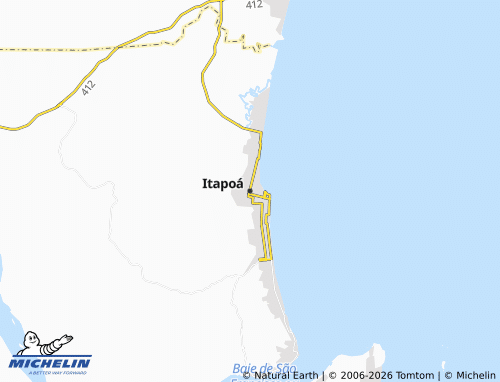 MICHELIN Itapoá map - ViaMichelin