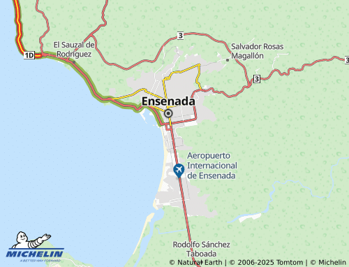 Mapa MICHELIN Valle Dorado, Sección Ríos - ViaMichelin