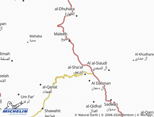 MICHELIN-Landkarte Al Mujadib - ViaMichelin